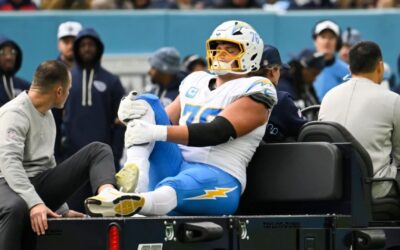 El tackle de los Chargers Joe Alt necesita cirugía tras otra torcedura grave de tobillo