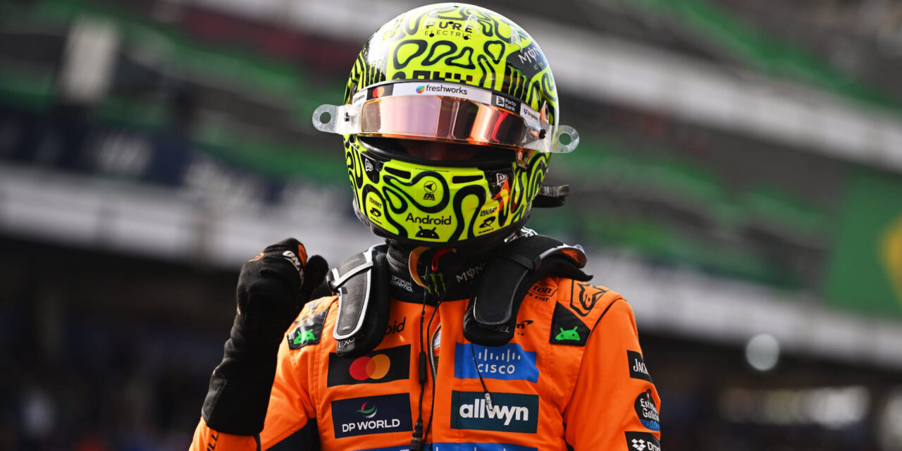 Norris admite ganó la pole para la sprint en Brasil sin sentirse cómodo