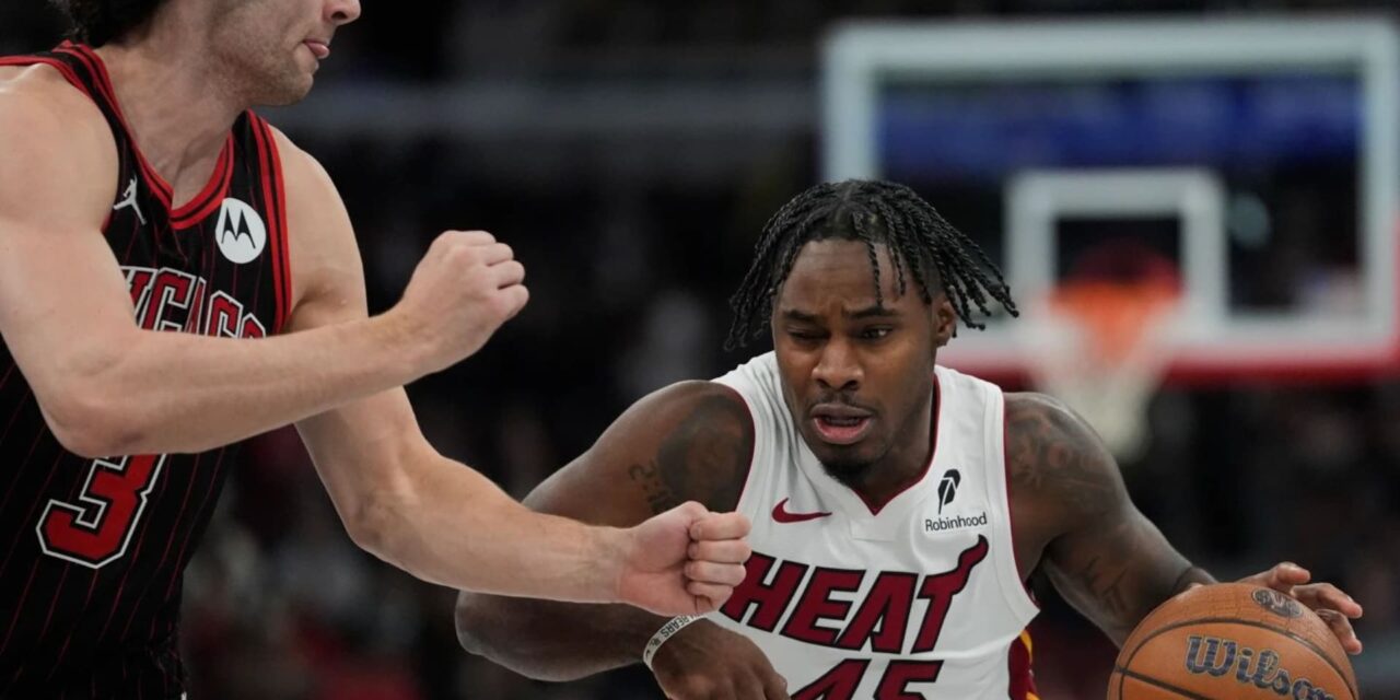 Heat domina 143-107 a Bulls, liderados por 20 puntos y 14 rebotes de Kel’el Ware