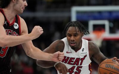 Heat domina 143-107 a Bulls, liderados por 20 puntos y 14 rebotes de Kel’el Ware