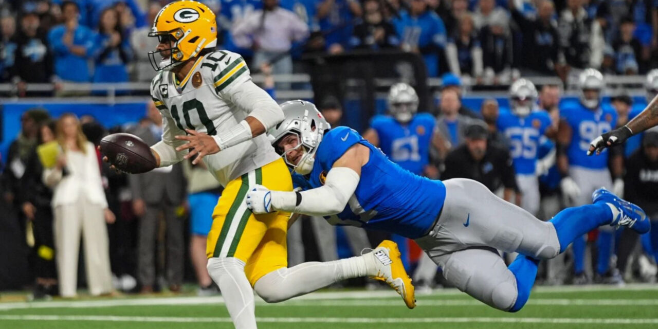 Love iguala su mejor marca personal con 4 pases de TD, llevando a los Packers a la victoria 31-24 sobre los Lions