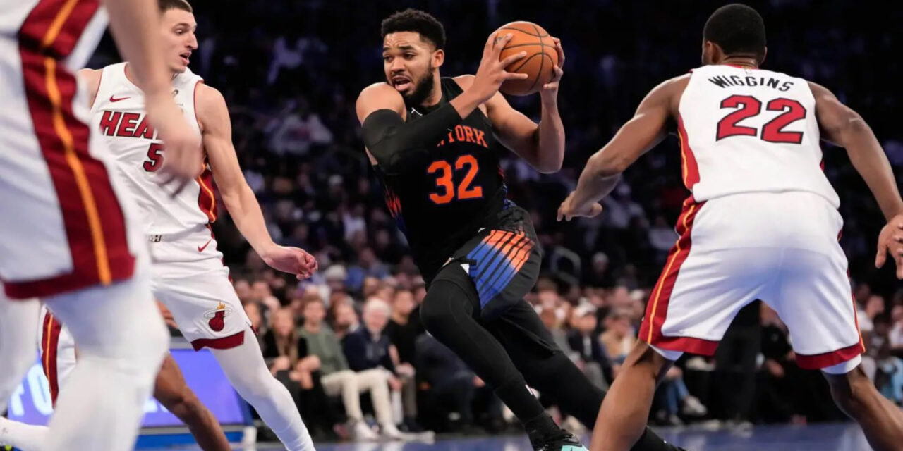 Towns y Shamet impulsan a los Knicks a una victoria por 140-130 sobre el Heat en el partido de la Copa NBA.