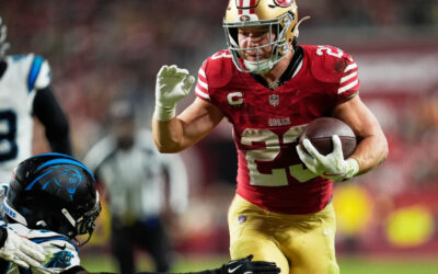 Gran noche de Christian McCaffrey lleva a los 49ers a la victoria por 20-9 sobre los Panthers
