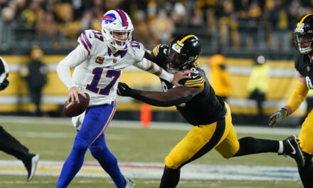 Josh Allen establece un récord en su carrera de touchdowns por tierra para un QB mientras los Bills aplastan a los Steelers