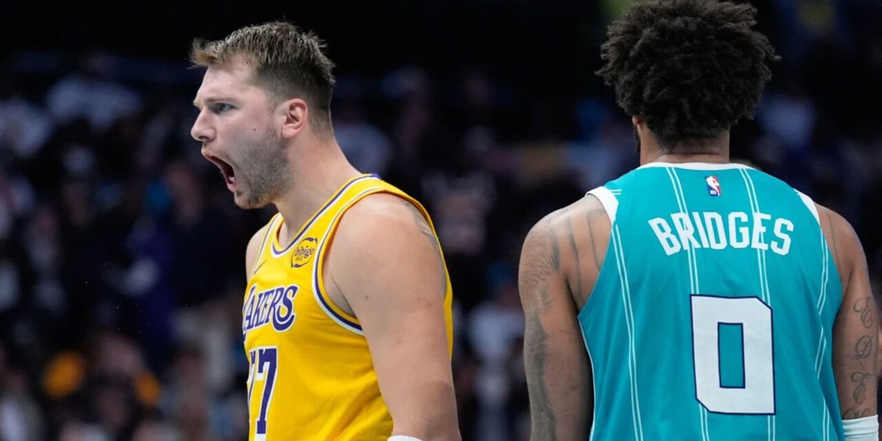 Doncic anota 38 puntos y los Lakers, con un gran tercer cuarto, consiguen su sexta victoria en los últimos siete partidos.