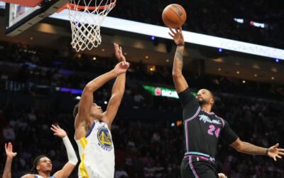 Powell anota 25, Adebayo suma 20 y Heat vence 110-96 a Warriors diezmados