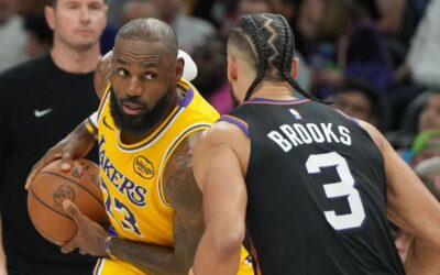 Dillon Brooks anota 25, Suns dominan a Lakers sin Luka y los aplastan por 132-108
