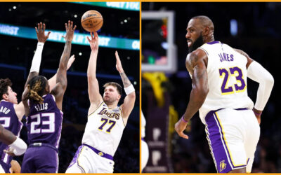 Luka Doncic y LeBron James suman 68 puntos; Lakers rompen racha con victoria 125-101 sobre Kings