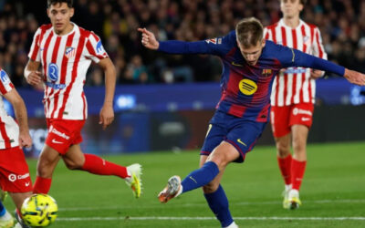 Dani Olmo anota pero se lesiona en victoria del Barcelona contra el Atlético de Madrid