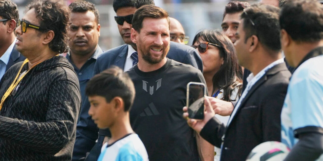 La visita de Messi a India comienza de forma caótica con fanáticos enojados que invaden el campo
