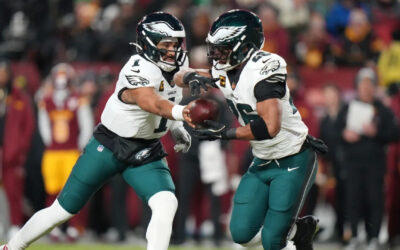 Jalen Hurts y los Eagles ganan su segundo título consecutivo de la NFC Este al vencer a los Commanders 29-18