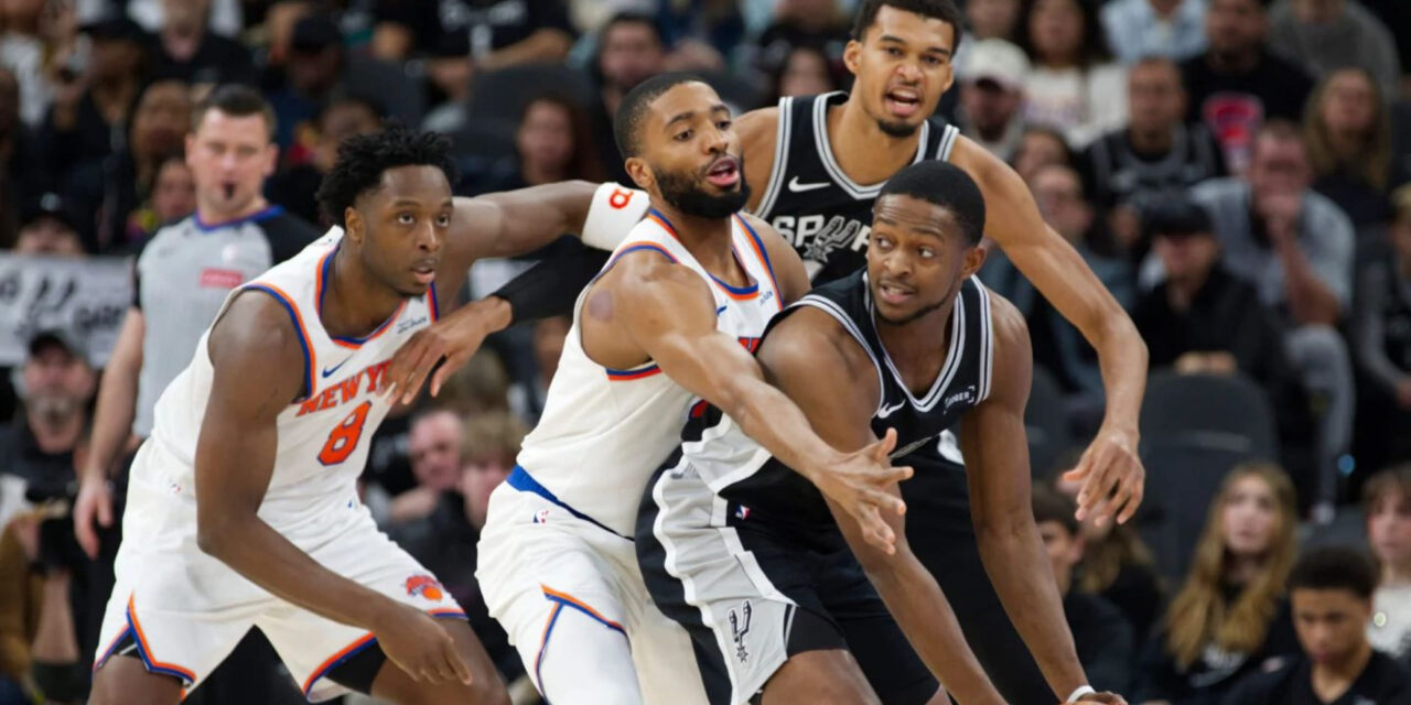 Spurs superan susto por lesión de Wembanyama y vencen 134-132 a Knicks en revancha de la Copa NBA