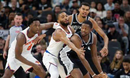 Spurs superan susto por lesión de Wembanyama y vencen 134-132 a Knicks en revancha de la Copa NBA