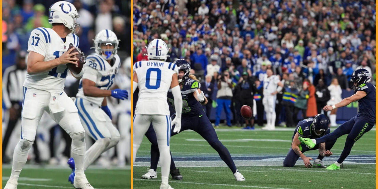Los Seahawks superan a Philip Rivers y los Colts 18-16 con un gol de campo de 56 yardas de Jason Myers