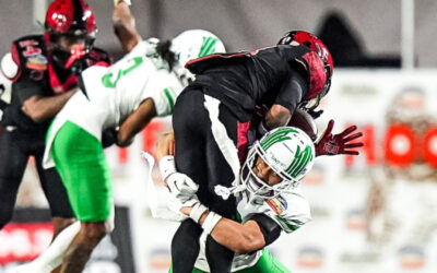 El equipo n.° 23 North Texas vence a San Diego State 49-47 en el New Mexico Bowl