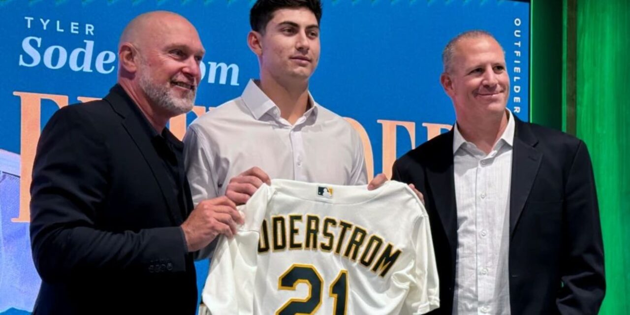 Atléticos anuncian acuerdo con Soderstrom en su futura casa de Las Vegas