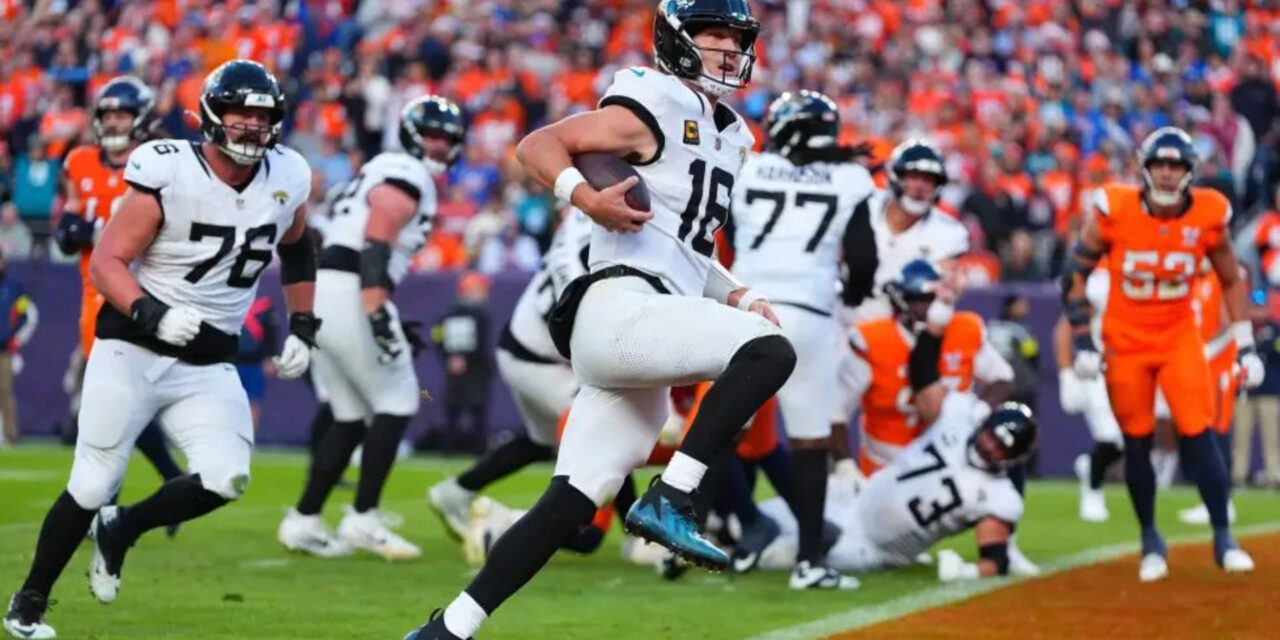 Trevor Lawrence lleva a Jaguars a triunfo 34-20 sobre Broncos y rompe racha de 11 victorias