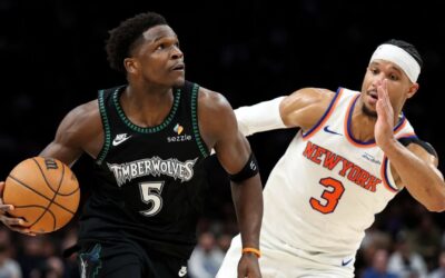 Timberwolves vencen por primera vez a Towns en triunfo 115-104 sobre Knicks