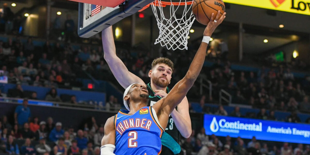 Gilgeous-Alexander anota 30 puntos en la victoria del Thunder 124-95 sobre Trail Blazers