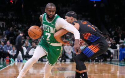 Los Celtics resisten el ataque tardío de los Knicks y ganan 123-117 en la revancha de la semifinal del Este