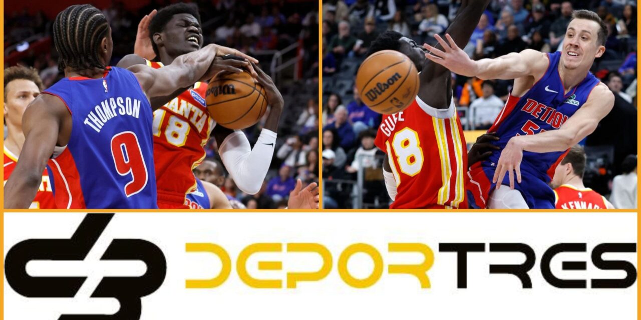 Pistons igualan el récord de la NBA en cuanto a balance anotador al vencer a los Hawks(Video D3 completo 12:00 PM)