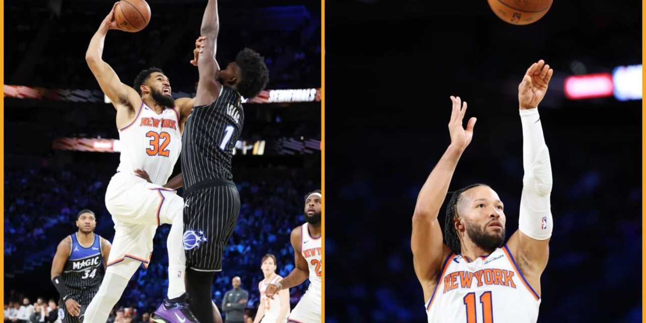 Los 40 puntos de Jalen Brunson, su mejor marca de la temporada, llevan a los Knicks a la victoria sobre el Magic y alcanzan la final de la Copa NBA.
