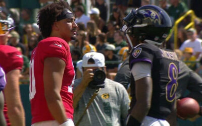 Lamar Jackson en duda y Jordan Love cuestionable para encuentro sabatino Ravens-Packers