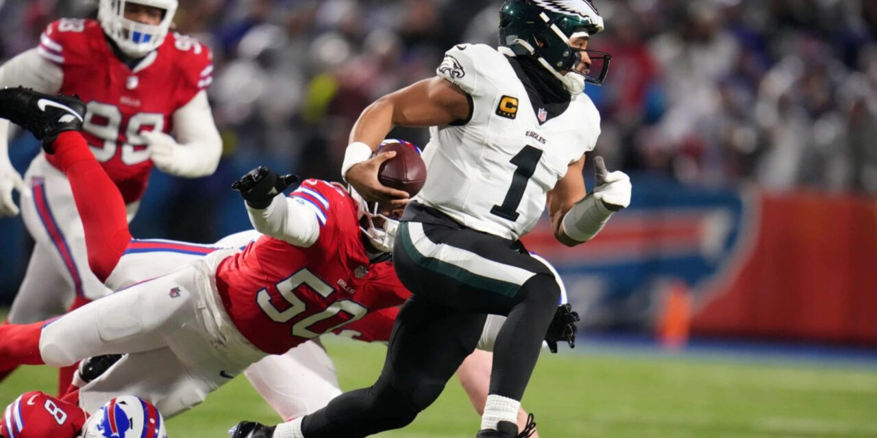 Eagles vencen 13-12 a Bills tras falla de Josh Allen al buscar a Shakir en intento de conversión