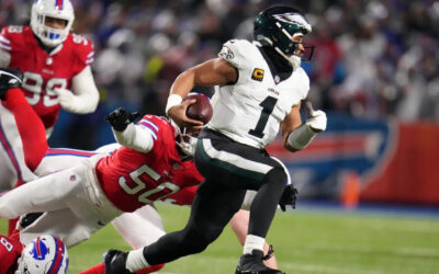 Eagles vencen 13-12 a Bills tras falla de Josh Allen al buscar a Shakir en intento de conversión