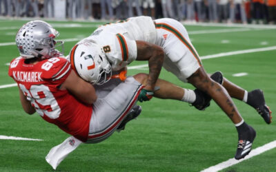 Miami vence al campeón nacional defensor Ohio State 24-14 en los cuartos de final en el Cotton Bowl