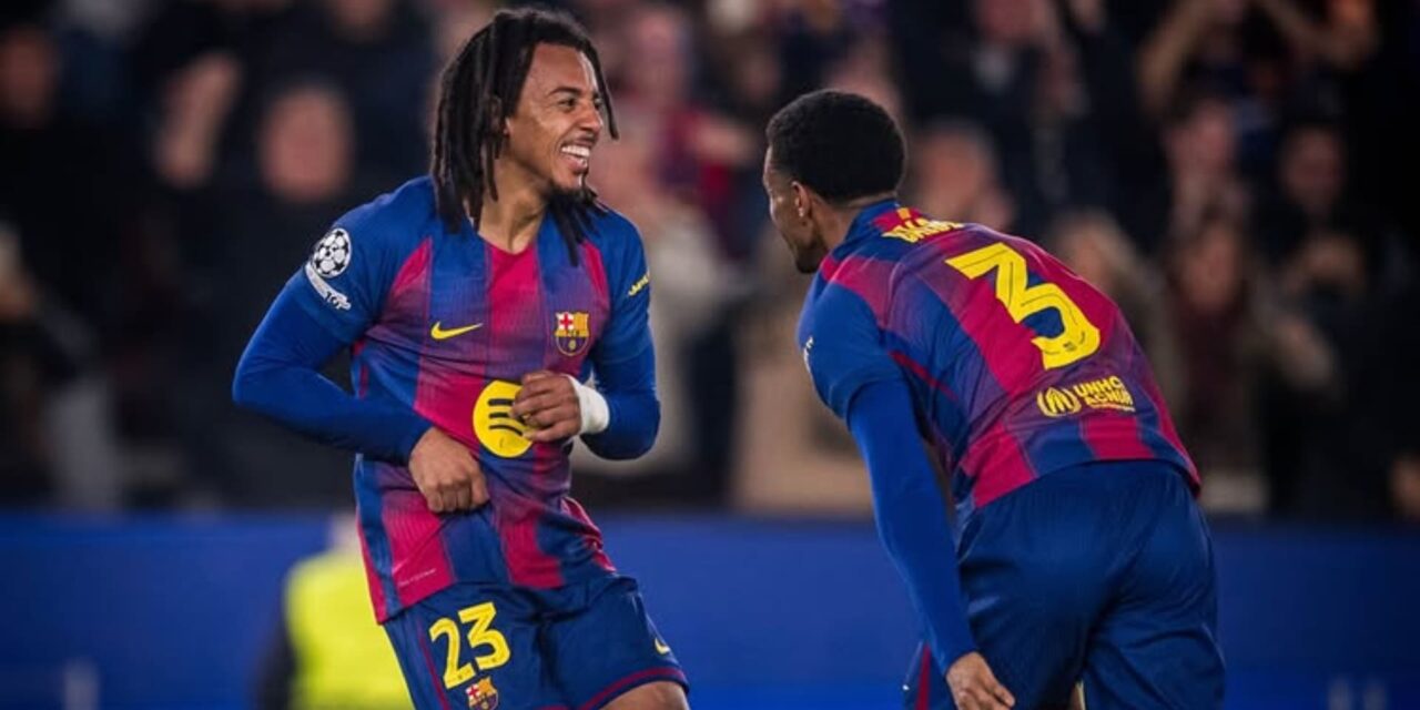 La testa de Kounde rescata al Barça de otra pájara en la ‘Champions’