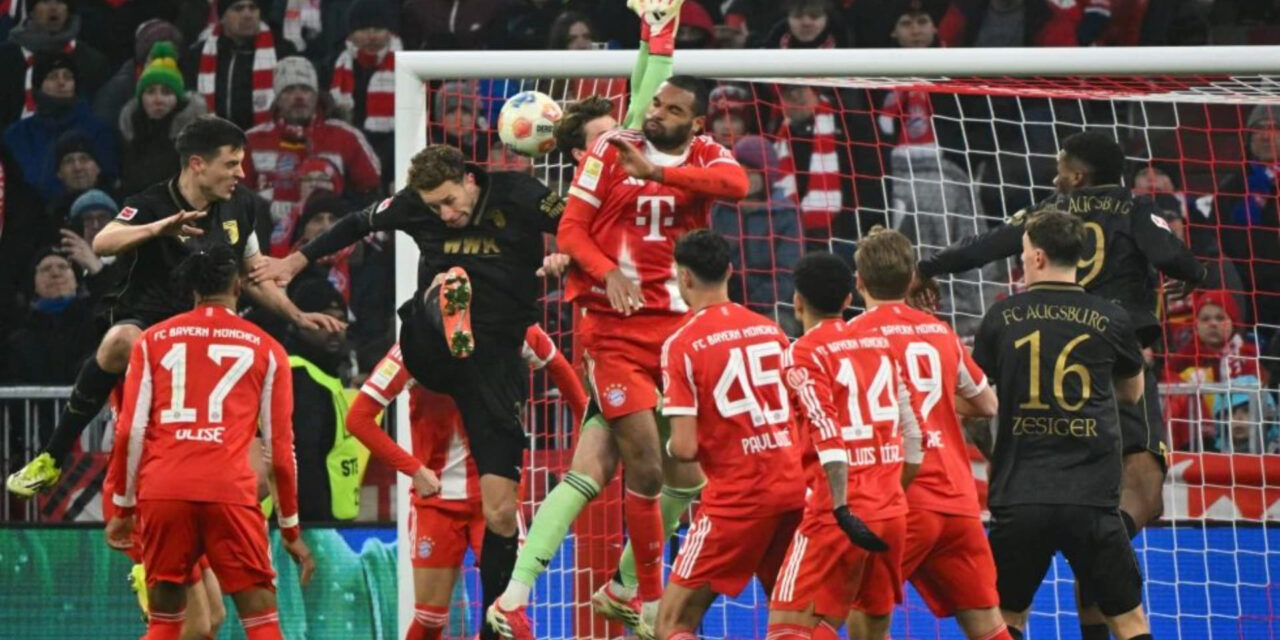 Bayern Múnich sufre su primera derrota en la Bundesliga al caer 2-1 con el Augsburg