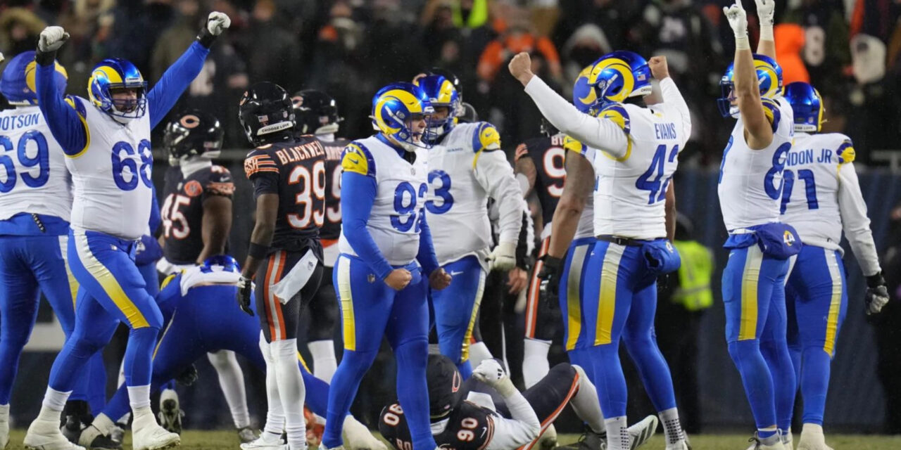 Los Rams se recuperan de un pase de touchdown de Caleb Williams para forzar el tiempo extra y vencen a los Bears 20-17 para avanzar al juego por el título de la NFC