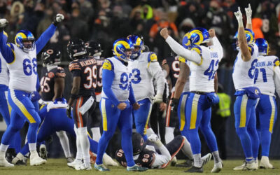 Los Rams se recuperan de un pase de touchdown de Caleb Williams para forzar el tiempo extra y vencen a los Bears 20-17 para avanzar al juego por el título de la NFC