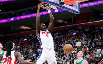 Harris anota 25, Brown falla tiro decisivo y Pistons vencen 104-103 a Celtics