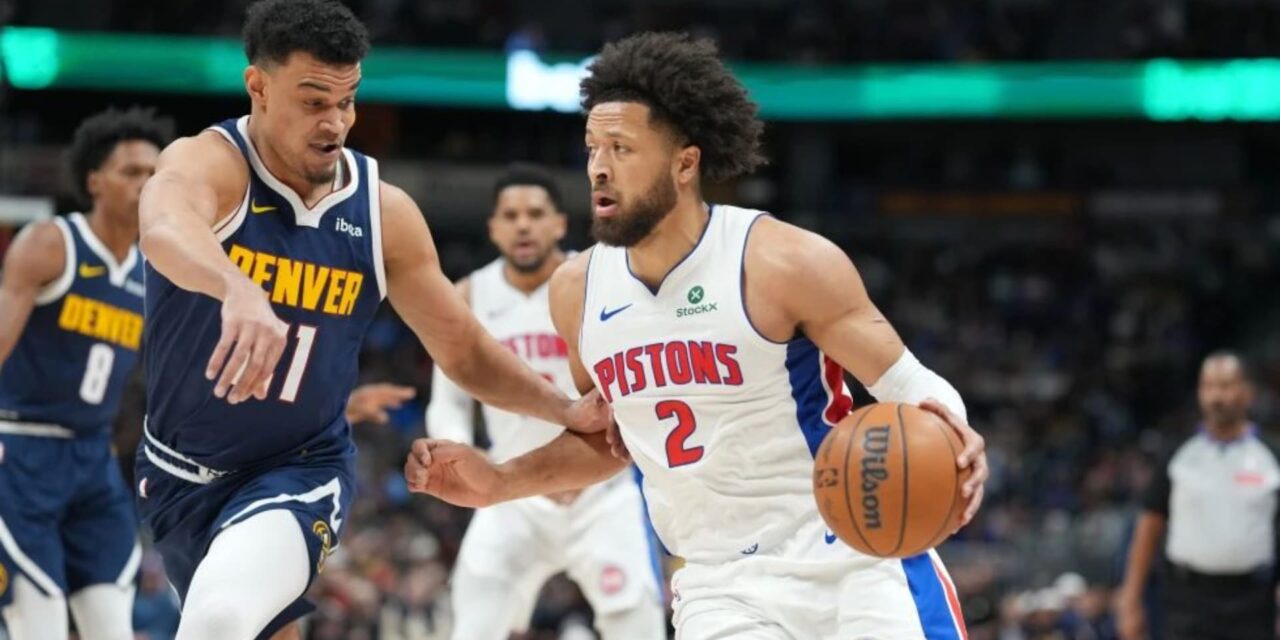 Harris y Cunningham anotan 22 puntos cada uno y Pistons vencen 109-107 a Nuggets