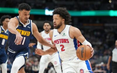 Harris y Cunningham anotan 22 puntos cada uno y Pistons vencen 109-107 a Nuggets