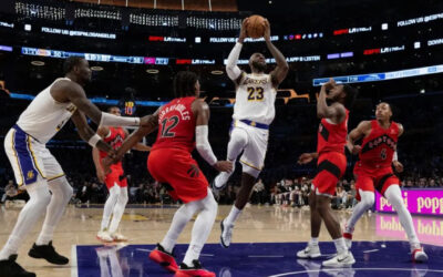 Luka y LeBron llevan a los Lakers a la victoria 110-93 sobre los Raptors