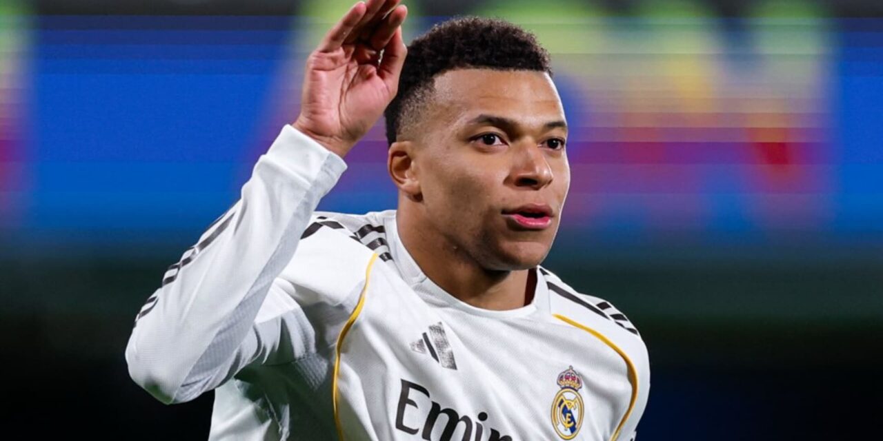 Real Madrid toma la cima de La Liga con victoria ante Villarreal gracias a doblete de Mbappé