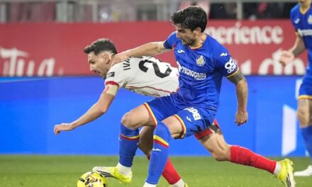 Vitor Reis salva un punto para el Girona en el último suspiro