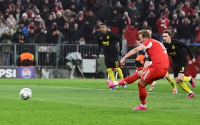 Dos goles de Kane aseguran al Bayern el top ocho de la Champions