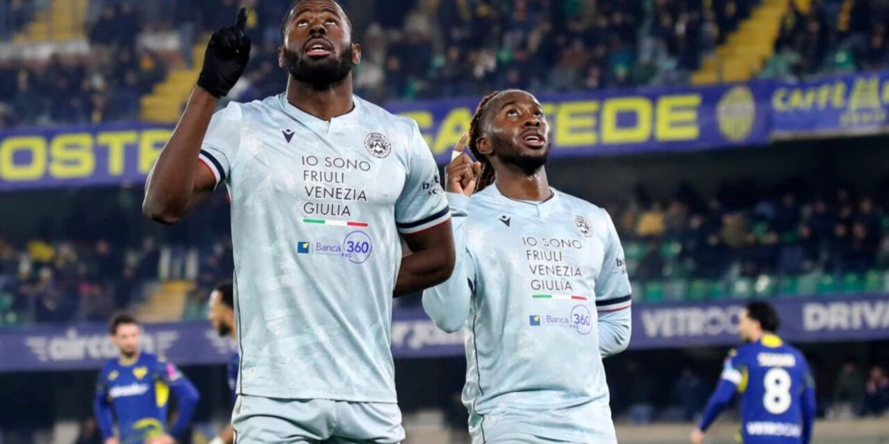 Keinan Davis anota y Udinese vence 3-1 a Hellas Verona en la Serie A