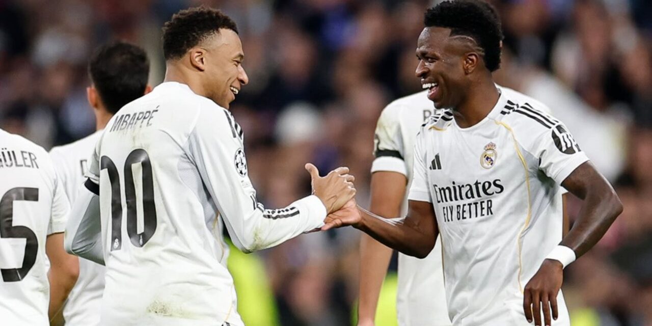 Vinícius se gana a la afición con 3 asistencias y 1 tanto en la goleada 6-1 del Real Madrid