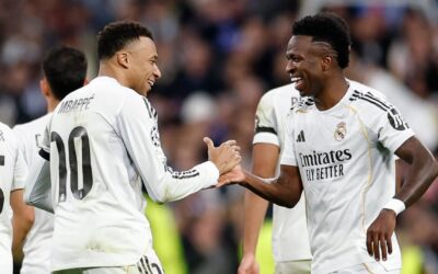 Vinícius se gana a la afición con 3 asistencias y 1 tanto en la goleada 6-1 del Real Madrid