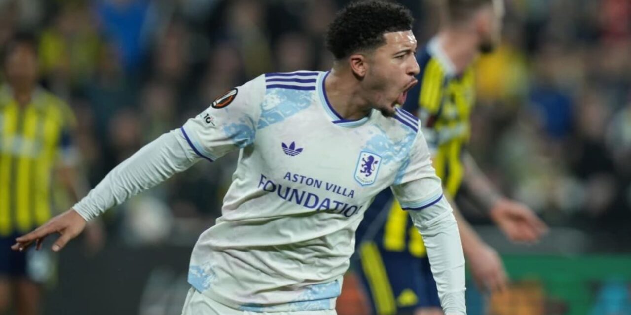 Sancho anota y Aston Villa avanza a octavos en Liga Europa con una victoria de 1-0 sobre Fenerbahce