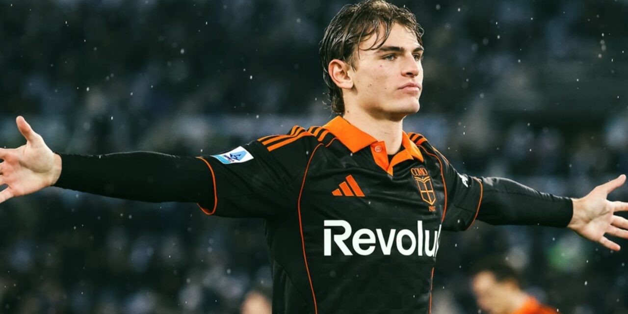 Nico Paz anota dos goles pese a fallar un penal y Como vence 3-0 a Lazio en la Serie A