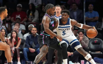 Edwards y Reid suman 62 puntos, Timberwolves ganan 125-115 y rompen racha de 4 victorias del Heat