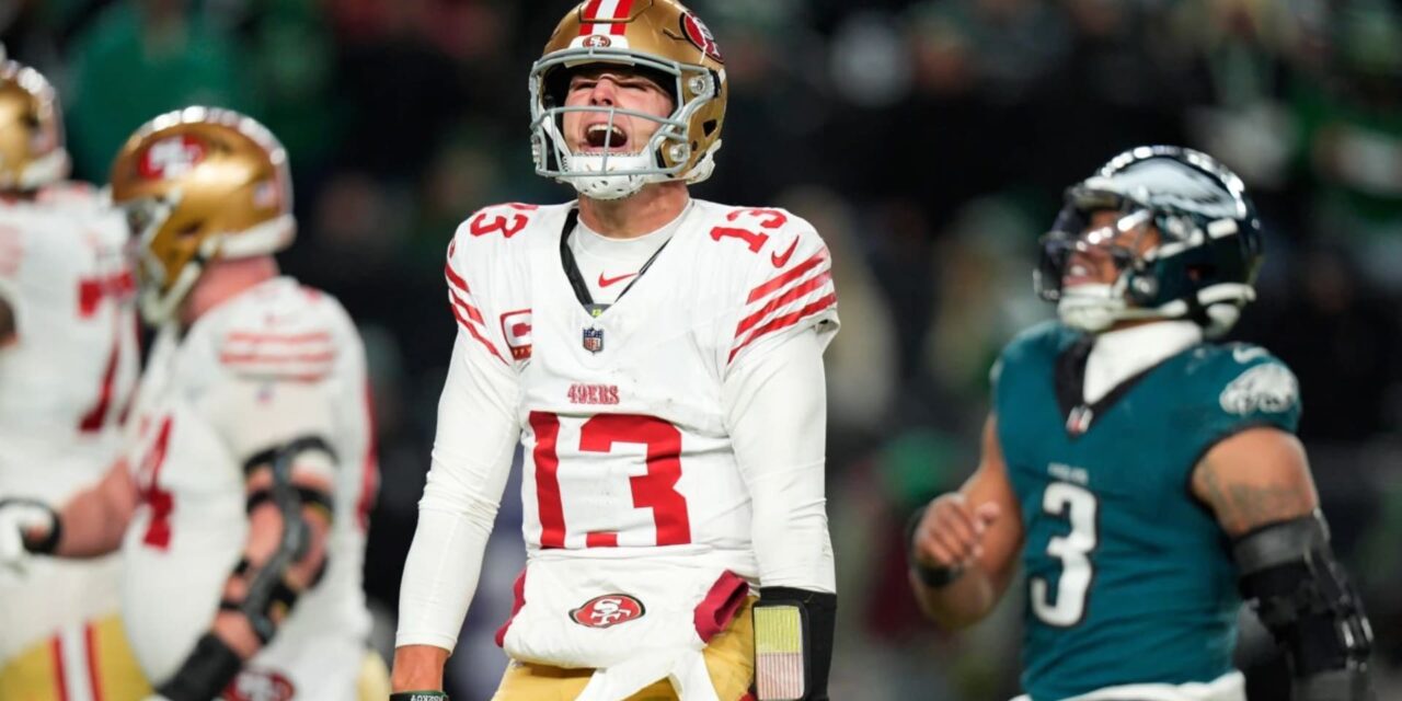 Purdy y los 49ers eliminan a los Eagles, campeones defensores del Super Bowl, con una victoria de 23-19 en el juego de comodines.