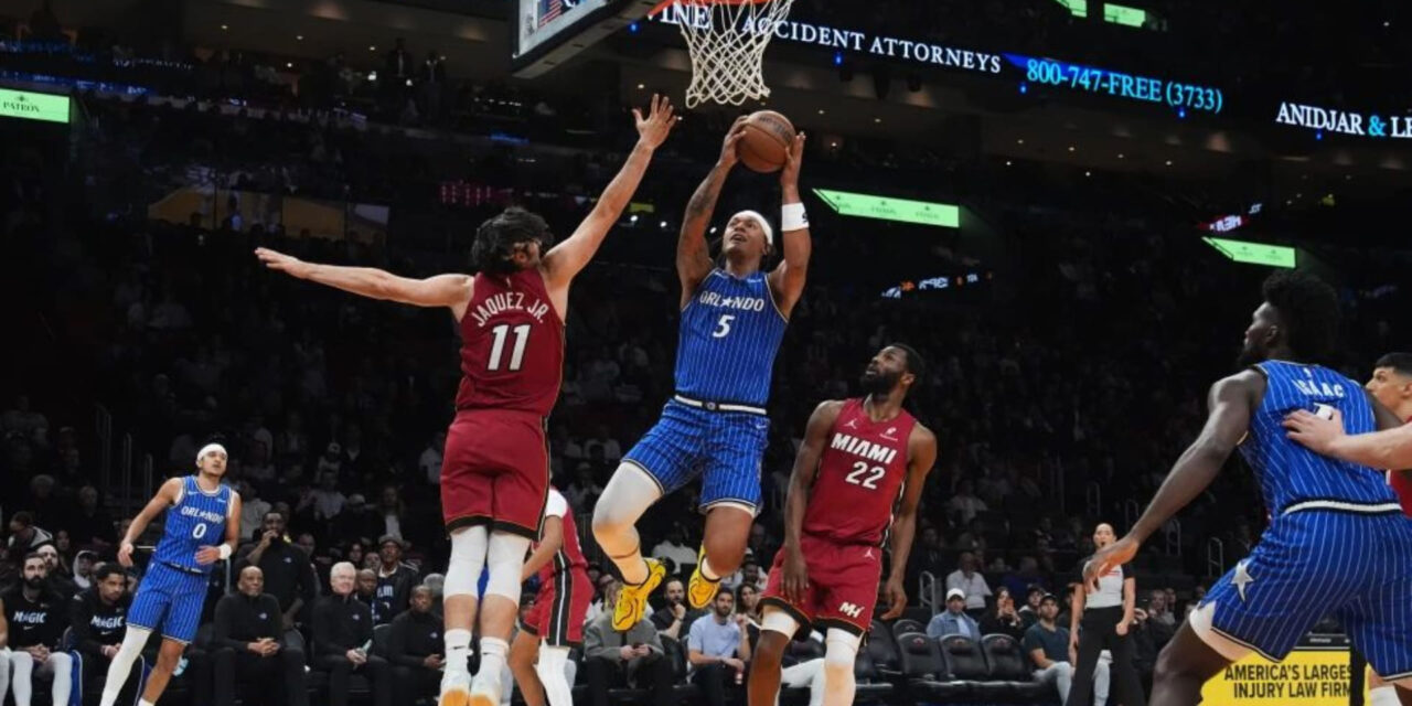 Paolo Banchero y Anthony Black lideran al Magic ante el Heat 133-124 para romper una racha de 4 derrotas