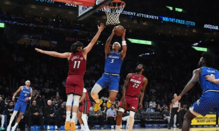 Paolo Banchero y Anthony Black lideran al Magic ante el Heat 133-124 para romper una racha de 4 derrotas